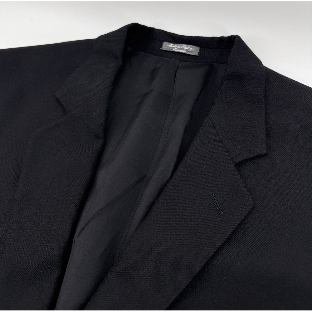 Arnold Brant Loro Piana Cashmere Cloud Solid Black Three Button Blazer 40L - Picture 1 of 9